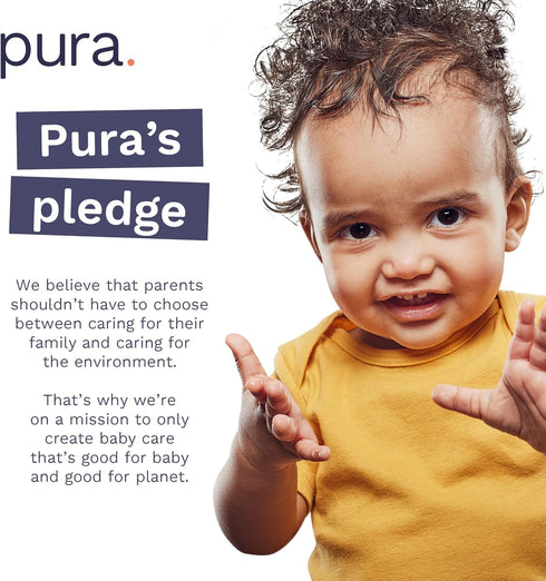 1 (4-11 lbs), 1 Pack 32 Pura Hypoallergenic Diapers, Size Newborn, Totally Chlorine Free, Wetness Indicator, Suitable