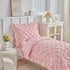 Set Girls,4 Set,Ultra Set DuShow Princess Toddler Bedding for Pieces Ruffles Toddler Bed Soft Kids Pink Sheet Includes