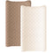 Konssy Waterproof Muslin Changing Pad Cover 2 Pack, Quilted Cotton Fitted Diaper