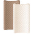 Konssy Waterproof Muslin Changing Pad Cover 2 Pack, Quilted Cotton Fitted Diaper