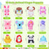 12 Pack Prefilled Easter Eggs With Toys, Mini Animal Finger Puppets Easter Egg Fillers, Easter Basket Stuffers for Kids
