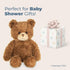 Bearington Collection Eddie The Teddy Bear - Plush Stuffed Animal, 15 Inch Classic Brown Bear for Boys and Girls