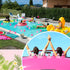Jerify 100 Pcs Flamingo Rubber Duck Bulk - Rose Pink & Light Pink Bath Toys for Summer Beach Party Favors