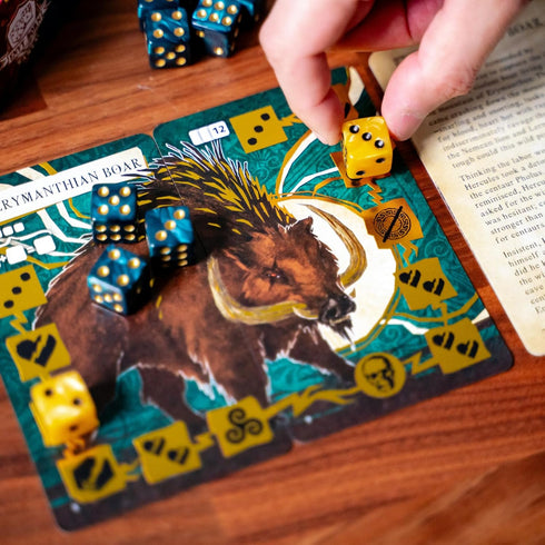 12 Immersive Envy Born Games Hercules and The Labors Solo Card & Dice Game | Mythology Strategy Adventure | Complete