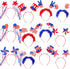 Moon Boat 12PCS Patriotic Head Boppers Headband - Star Uncle Sam Hat Balloons for 4th of July Party