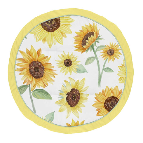 Sweet Jojo Designs Sunflower Girl Baby Playmat Tummy Time Infant Play Mat
