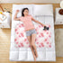 siphylline 52" 34" Watercolor Art Flowers Red Extra Large Resuable Baby Bed Pad Highly Absorbent Diaper Changing Pad