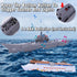2PCS 3-8 Crelloci Aircraft Carrier Toy Cruise Ship with Lights and Sounds, Model Aircraft Carrier Navy Ship, Nautical