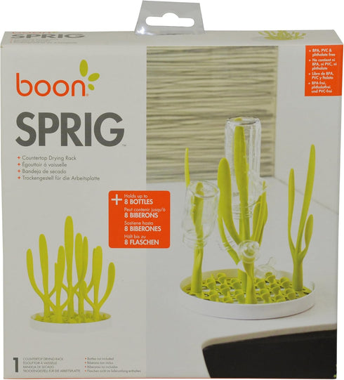 Countertop Boon Sprig Baby Bottle Drying Rack - Nature Inspired Upright Bottle Rack Dryer -Upright Drying Rack