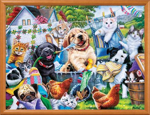 MasterPieces 300 Piece EZ Grip Jigsaw Puzzle - Washing Time - 18"x24"