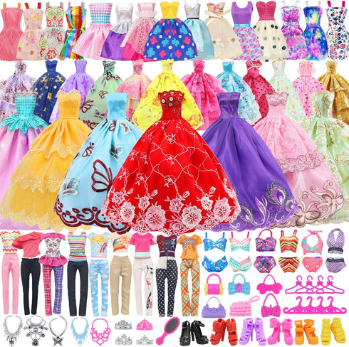 101 Package, 5 2 2 2 67 11.5 inch 3-10 ZITA ELEMENT Pcs Doll Clothes and Accessories Ramdom Style Gift Box Wedding