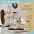 Set 2 Labels-32oz Breast Milk Pitcher with Lid- of & Airtight Leakproof Breastmilk Storage Containers for Fridge- Easy
