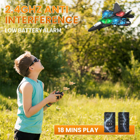 Beffkkip 2.4GHz L0712 Adults,3D RC Plane Remote Control Plane Quadcopter Hovering with Auto Hovering Fighter Aircraft