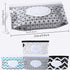 FEBSNOW 4 Pack Baby Wipe Dispenser, Portable Refillable Holder, Reusable Travel Wet Wipe Pouch (Geometric)