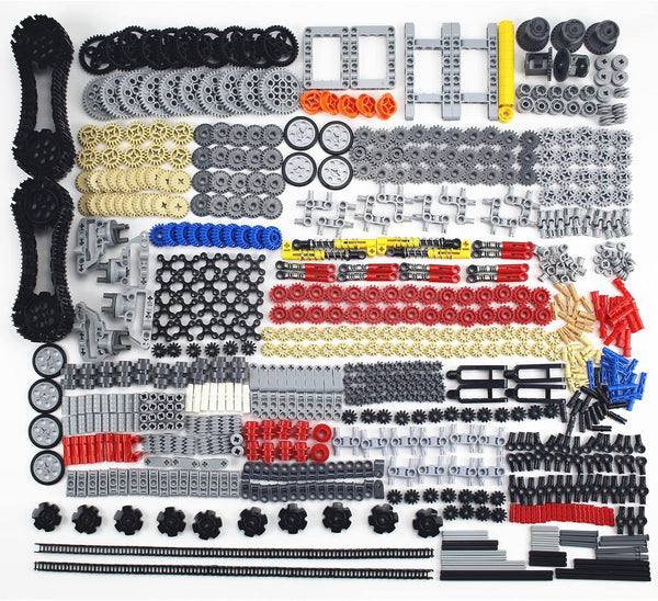 1533 PCS Technical Parts Building Block Accessories Vehicles Gears Cross Axles Wheels