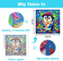 Libfx 4 PCS Diamond Art Kits for Kids - Diamond Art for Beginners, Girls and Boys Ages 8-12 (Parrot-Cat)