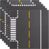 6pcs Apostrophe Games Road Baseplate Premium Building Blocks Base Plates Compatible with All Major Brands Baseplate