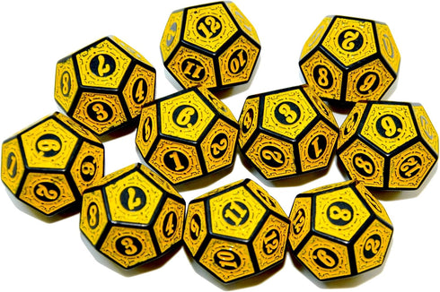 10-Pack D6 12 D12 (D12, SmartDealsPro Six Sides Sided Dice Die for DND Dungeons and Dragons MTG PRG Wow Table Game Math