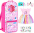 18INDC 18 Inch Doll Storage Bag - 5PCS Unicorn Theme 18In Doll Accessories