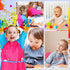 Zkptops 6 Pack Kids Art Smocks, Waterproof Kid Painting Aprons, Toddler Art Smock with Long Sleeve, Age 3-7 Years