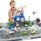 deAO Airplane Toys for Kids with Trucks, Helicopter,Planes, Signs,Fire Trucks Race Cars