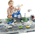 deAO Airplane Toys for Kids with Trucks, Helicopter,Planes, Signs,Fire Trucks Race Cars