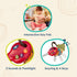 B. toys LucKeys Pretend Play Keys, 4 Textured Toy Keys for Babies & Toddlers with Flashlight Sounds