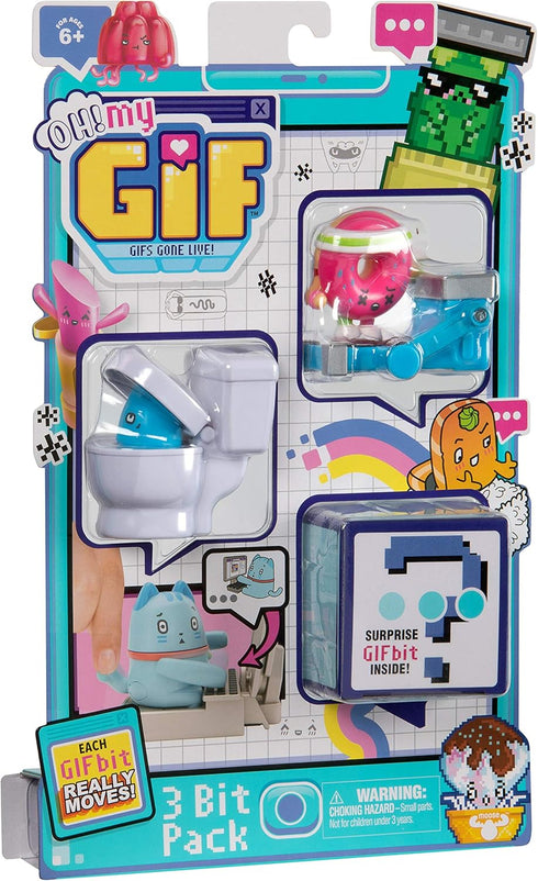 OH! MY GIF, Working Out Doughby Pack - Includes 3 Funny GIFS Brought to Life, Multicolor, Model Number 24119