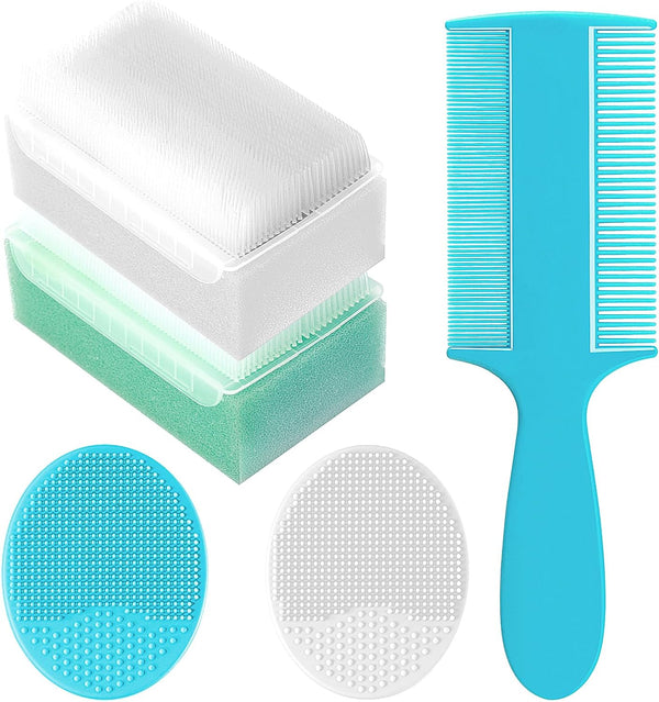 Cradle Cap Brush for Babies, Set of 5 Baby Bath Essentials with