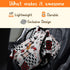 Dear Baby Gear Deluxe Car Seat Canopy - Infant Car Seat Cover - Farm Faux Quilt/Red Smooth 40"x30"