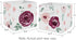 Set 2 Sweet Jojo Designs Burgundy Watercolor Floral Foldable Fabric Storage Cube Bins Boxes Organizer Toys Kids Baby
