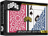 Copag 1546 Design Playing Cards, 100% Plastic, Bridge Size (Narrow) Red/Blue, Jumbo Index, 1 Set