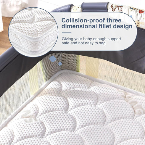 Pack 38" 26" 1.5", Pack and Play Mattress Topper - x x Soft & Firm Premium Foam N Play Mattresses Pad, Odorless Baby