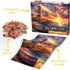 Beach Ocean Lighthouse Puzzle for Adults, 1000 Pieces, Summer Sunset Landscape Jigsaw Puzzle