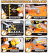 2-in-1 Toolbox 3-5, Lehoo Castle Kids Tool Bench with Electric Drill and Construction Vehicles, Workbench