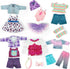 clbaby 18-Inch 19Pcs 18 Inch Set 3 Sets 18 Inch American Doll Clothes Accessories - Fashion Doll Outfit for Girls