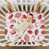 Set, Fitted Crib Sheets for Boys Girls, Soft Breathable Comfortable Watercolor Strawberries Baby Sheet Crib Sheets Fits