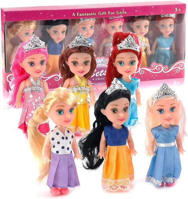 Liberty Imports Little Royal Princess Toddler Dolls with Dresses - Girls Imaginative Pretend Play Collection