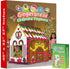 24 3-9 ArtCreativity Gingerbread House Craft Kit for Kids with Butter Crayons - Black and White Gingerbread Cardboard