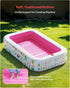 65" 39" QPAU Kiddie Pool x Inflatable Pool for Kids & Toddlers, Ball Pit & Baby Pool with Soft Floor, Educational