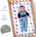 GROW WILD Forest Crib Sheets 3 Pack - Soft Neutral Grey Crib Sheets for Boys and Girls, Stretchy Fit