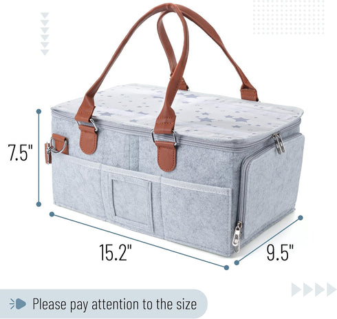 Mr. Pen Baby Diaper Organizer with Lid - Perfect Caddy for Essentials