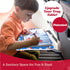 Lusso Gear Kids Airplane Tray Table Cover - Storage Pockets for Toddler Toys & Snacks - Kids Travel Essentials