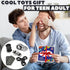 5 Pcs Fidget Toys Adults & Teen Metal Fidgets Spinner for Teens Boys Magnetic Slider Cool Gadgets Office Desk Toy