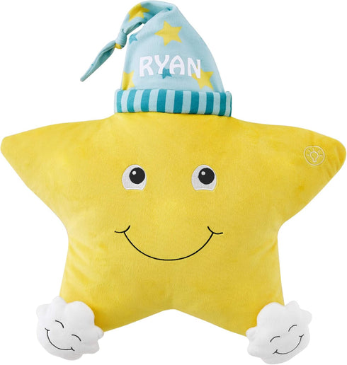 Let's Make Memories Personalized Twinkle Twinkle Light-Up Star Pillow - Sparkly Soft