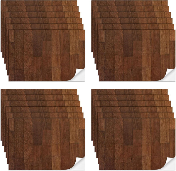 Flutesan 24 Pcs Miniature Dollhouse Wallpaper and Flooring Peel and Stick Mini