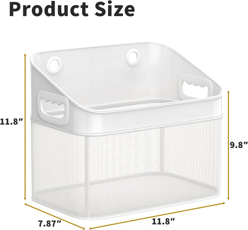 2 Pack GloTika Mesh Baby Bath Toy Storage, Large Capacity and Quick Drying Baby Toy Storage for Bath, Multi-use Net