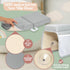 2inch Elbow Set Elbow Set XL Baby Bath Kneeler and Rest Pad + Hooded Towel - Embroidered Kneeling Pad for Bathing Baby