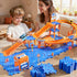NIPLOOOW Set 3-5, Set, 3 4 5 6 3 4 5 6 7 8 Puzzle Race Car Track for Kids Floor Puzzle Track Car Toddler Toys for Years