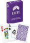 Copag Elite 100% Plastic Playing Cards, Jumbo Index, Poker Size (Standard) Single Deck (Purple)
